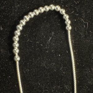 Silver bracelet/anklet 9” adjustable